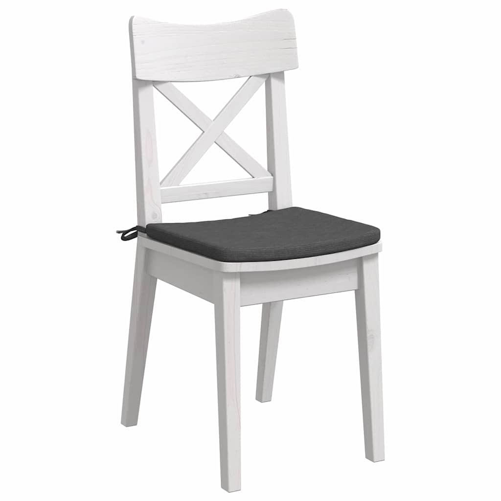 Cuscini per sedili Vidaxx 4 pezzi grigio scuro 40 x 40 x 3 cm in tessuto di cotone