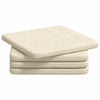 Cuscini sedile VidaXL 4 pezzi crema 40 x 40 x 3 cm tessuto di cotone