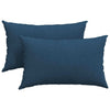 Vidaxl sofa kussens 2 pcs blauw 50 x 30 cm stof