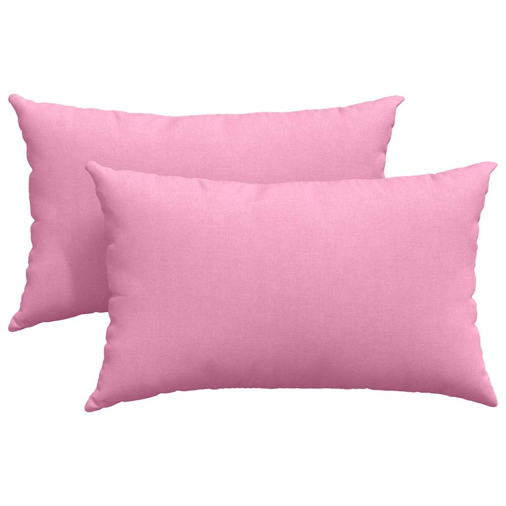Cuscini per divano VidaXL 2 pezzi in tessuto rosa 50 x 30 cm