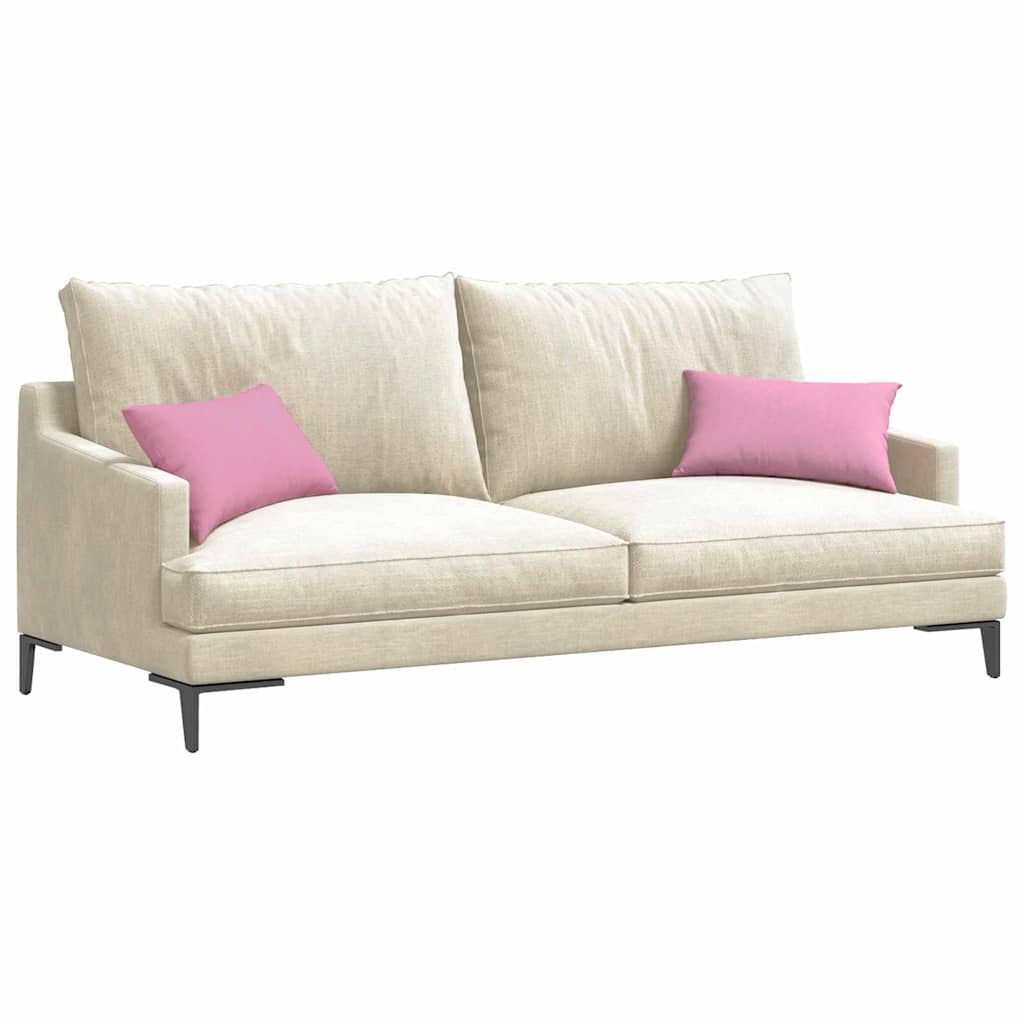 Vidaxl sofa kussens 2 pcs roze 50 x 30 cm stof