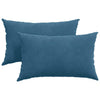 Cuscini per divano VidaXL 2 pezzi in tessuto a corda blu 50 x 30 cm