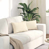 Vidaxl sofa kussens 2 stuks crème 50 x 30 cm cordstof
