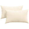 Vidaxl sofa kussens 2 stuks crème 50 x 30 cm cordstof