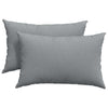 VidaXL cojines de sofá 2 piezas tela gris claro 60 x 40 cm