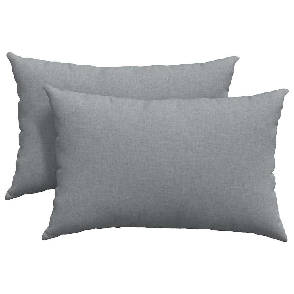 Vidaxl sofa kussens 2 pcs lichtgrijs 60 x 40 cm stof