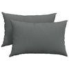 VidaXL cojines de sofá 2 piezas tela gris oscuro 60 x 40 cm