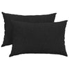 VidaXL cojines de sofá 2 piezas tejido negro 60 x 40 cm