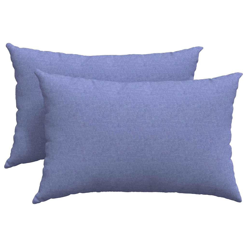 Cuscini per divano VidaXL 2 pezzi tessuto blu jeans 60 x 40 cm