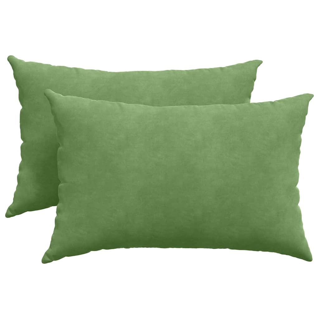 Cuscini per divano VidaXL 2 pezzi in tessuto a corde verde chiaro 60 x 40 cm