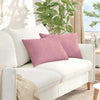 VidaXL cojines de sofá 2 piezas rosa 60 x 40 cm tela de pana