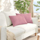Cuscini per divano VidaXL 2 pezzi in tessuto a corda rosa 60 x 40 cm