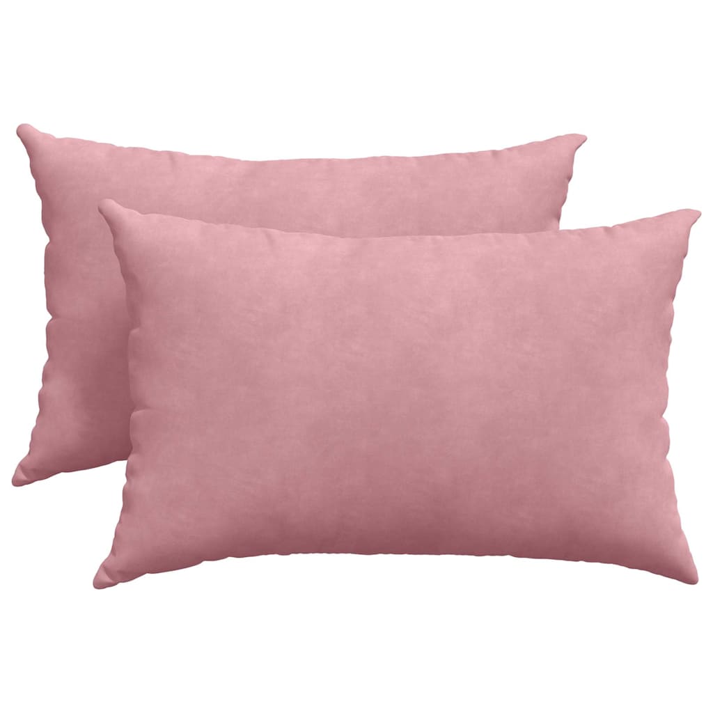 Cuscini per divano VidaXL 2 pezzi in tessuto a corda rosa 60 x 40 cm