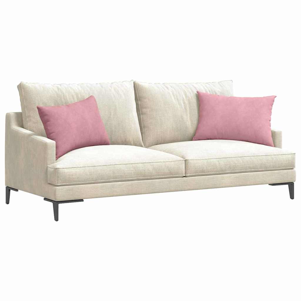 Cuscini per divano VidaXL 2 pezzi in tessuto a corda rosa 60 x 40 cm