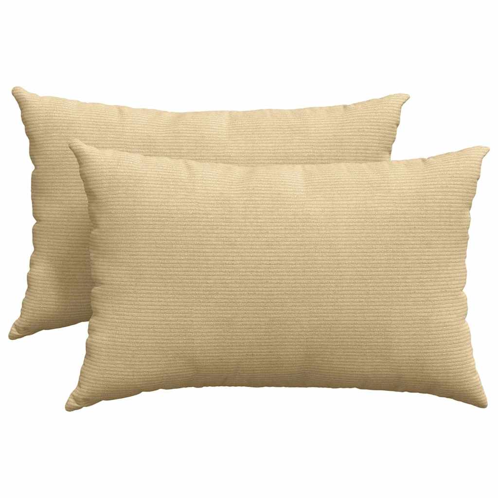 Cuscini per divano VidaXL 2 pezzi in tessuto a corda grigio verde 60 x 40 cm