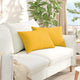 Cuscini per divano VidaXL 2 pezzi in tessuto a corde giallo chiaro 60 x 40 cm