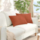 Cuscini per divano VidaXL 2 pezzi in tessuto a corde rosso-arancione 60 x 40 cm