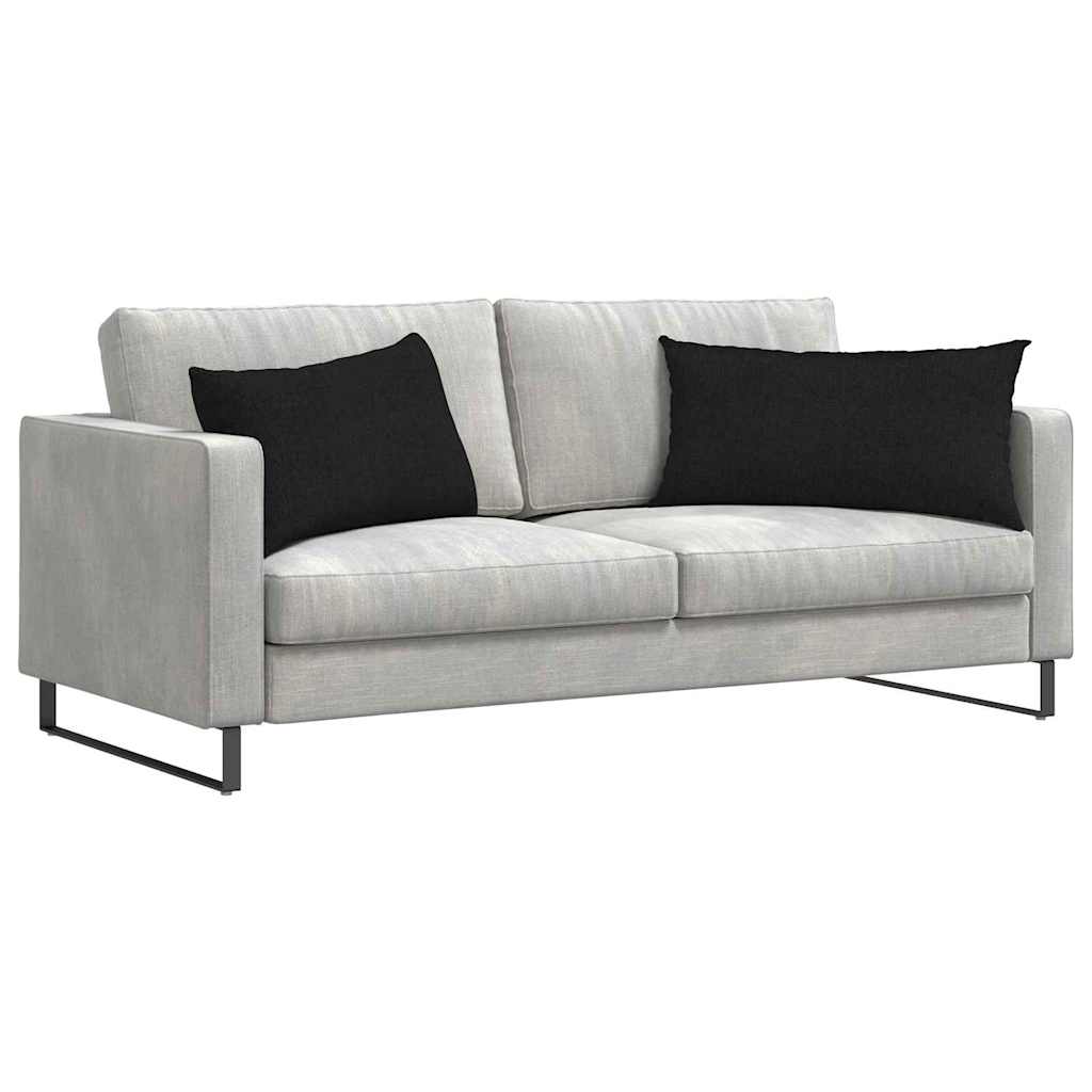 Cuscini per divano VidaXL 2 pezzi in tessuto nero 80 x 40 cm