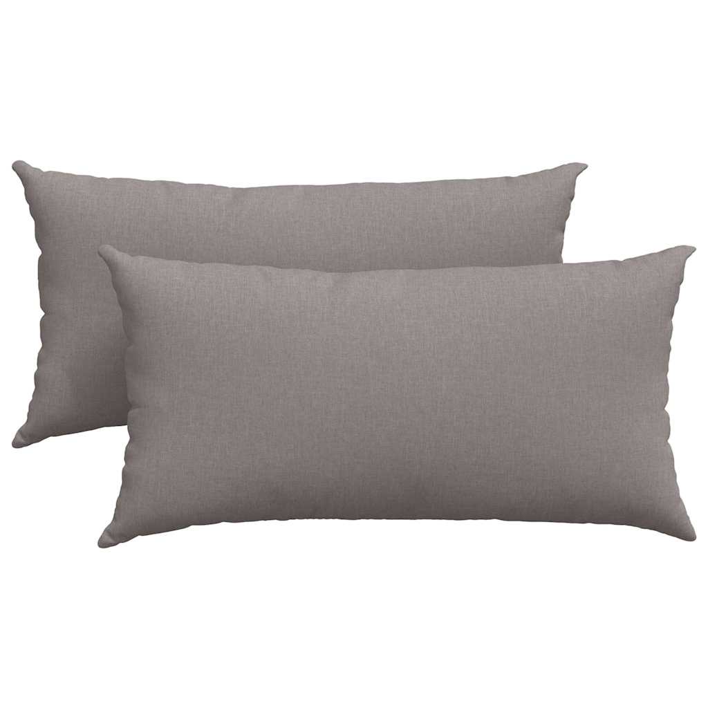 Cuscini per divano VidaXL 2 pezzi in tessuto tortora 80 x 40 cm