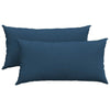 VidaXL cojines de sofá 2 piezas tela azul 80 x 40 cm