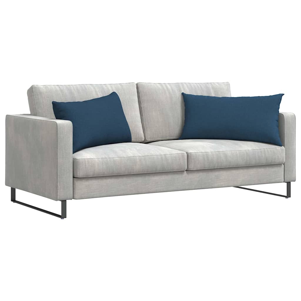 Cuscini per divano VidaXL 2 pezzi in tessuto blu 80 x 40 cm