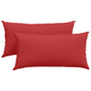 VidaXL cojines de sofá 2 piezas rojo 80 x 40 cm tela