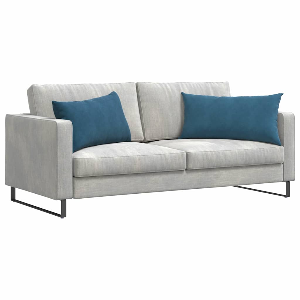 Cuscini per divano VidaXL 2 pezzi in tessuto a corda blu 80 x 40 cm