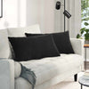 Vidaxl sofa kussens 2 stuks zwart 80 x 40 cm cordstof
