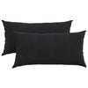 Cuscini per divano VidaXL 2 pezzi in tessuto di corda nero 80 x 40 cm