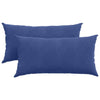 Cuscini per divano VidaXL, 2 pezzi, blu polizia, tessuto a corde 80 x 40 cm