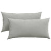 VidaXL cojines de sofá 2 piezas tela gris claro 80 x 40 cm