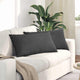 Cuscini per divano VidaXL 2 pezzi in tessuto a corde grigio scuro 80 x 40 cm