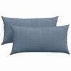 Cuscini per divano VidaXL 2 pezzi in tessuto a corda blu 80 x 40 cm