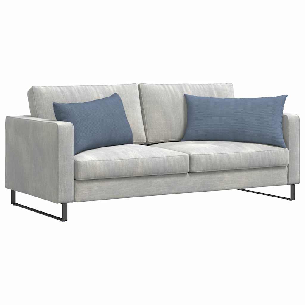 Cuscini per divano VidaXL 2 pezzi in tessuto a corda blu 80 x 40 cm
