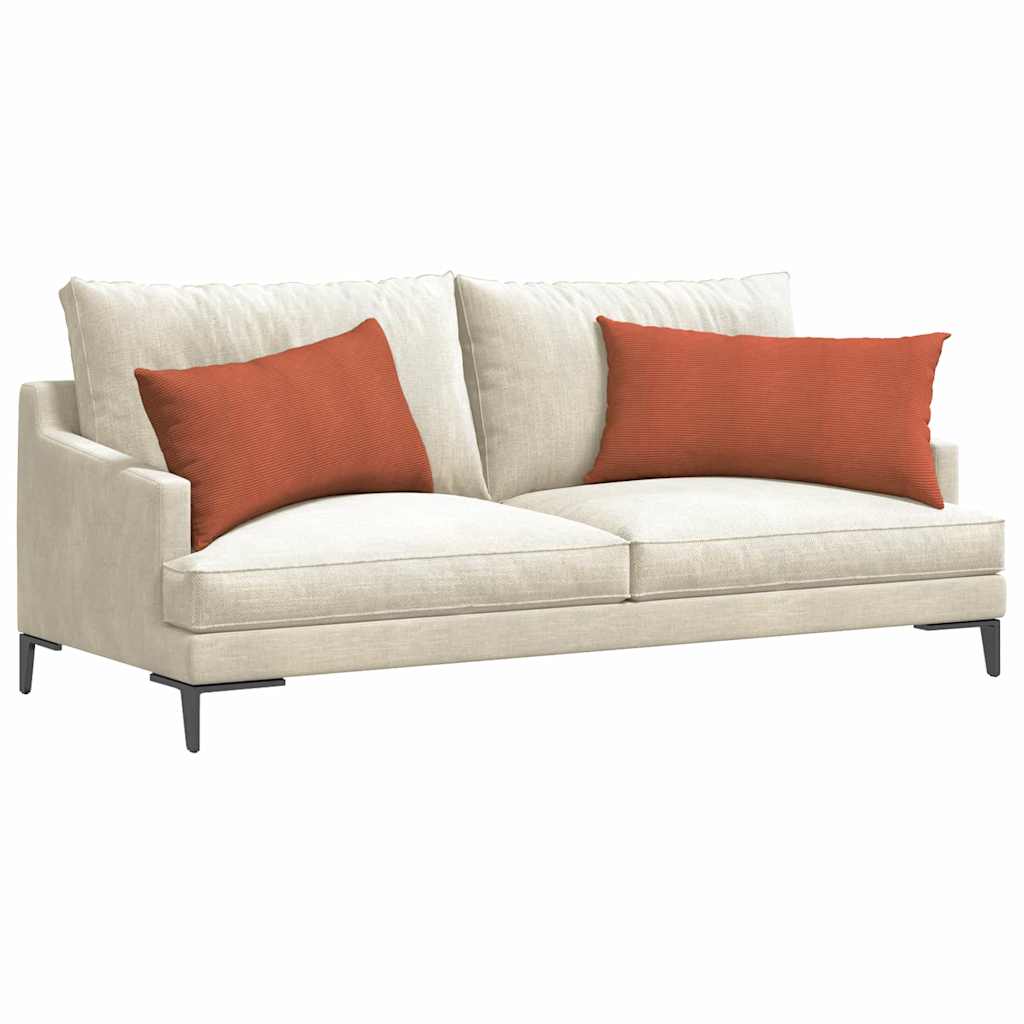 Cuscini per divano VidaXL 2 pezzi in tessuto a corde rosso-arancione 80 x 40 cm