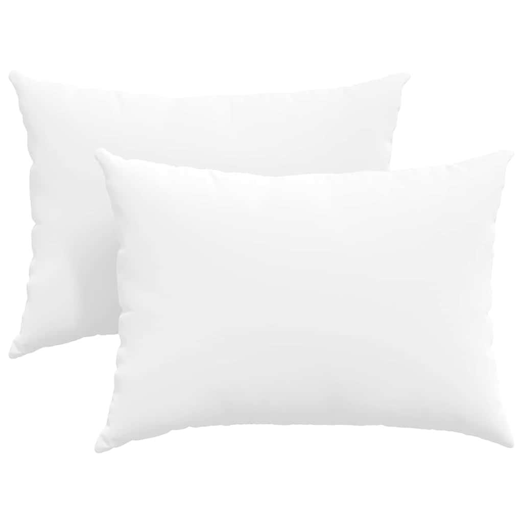 VidaXL cojines de sofá 2 piezas blanco 70 x 50 cm tela