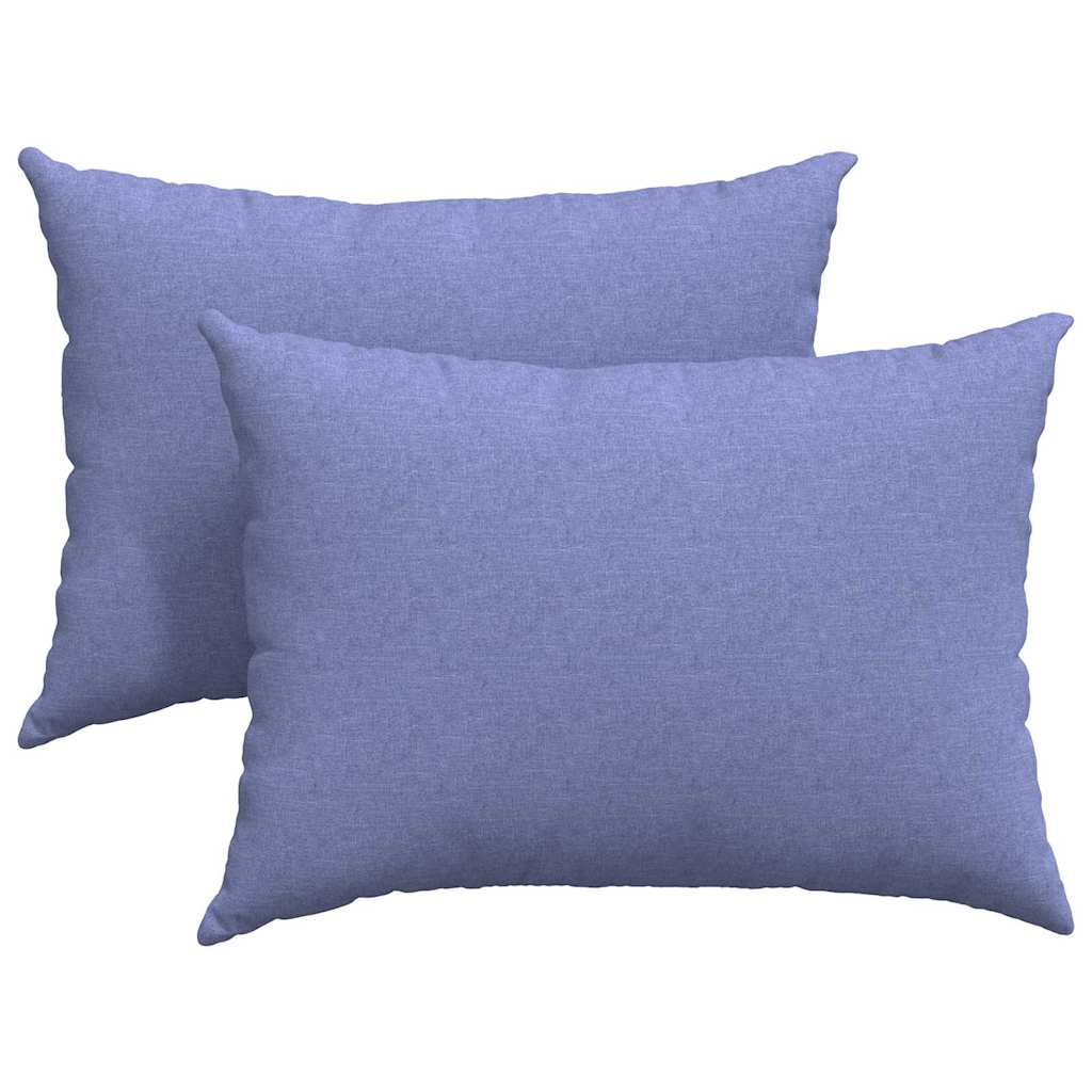 Cuscini per divano VidaXL 2 pezzi tessuto blu jeans 70 x 50 cm