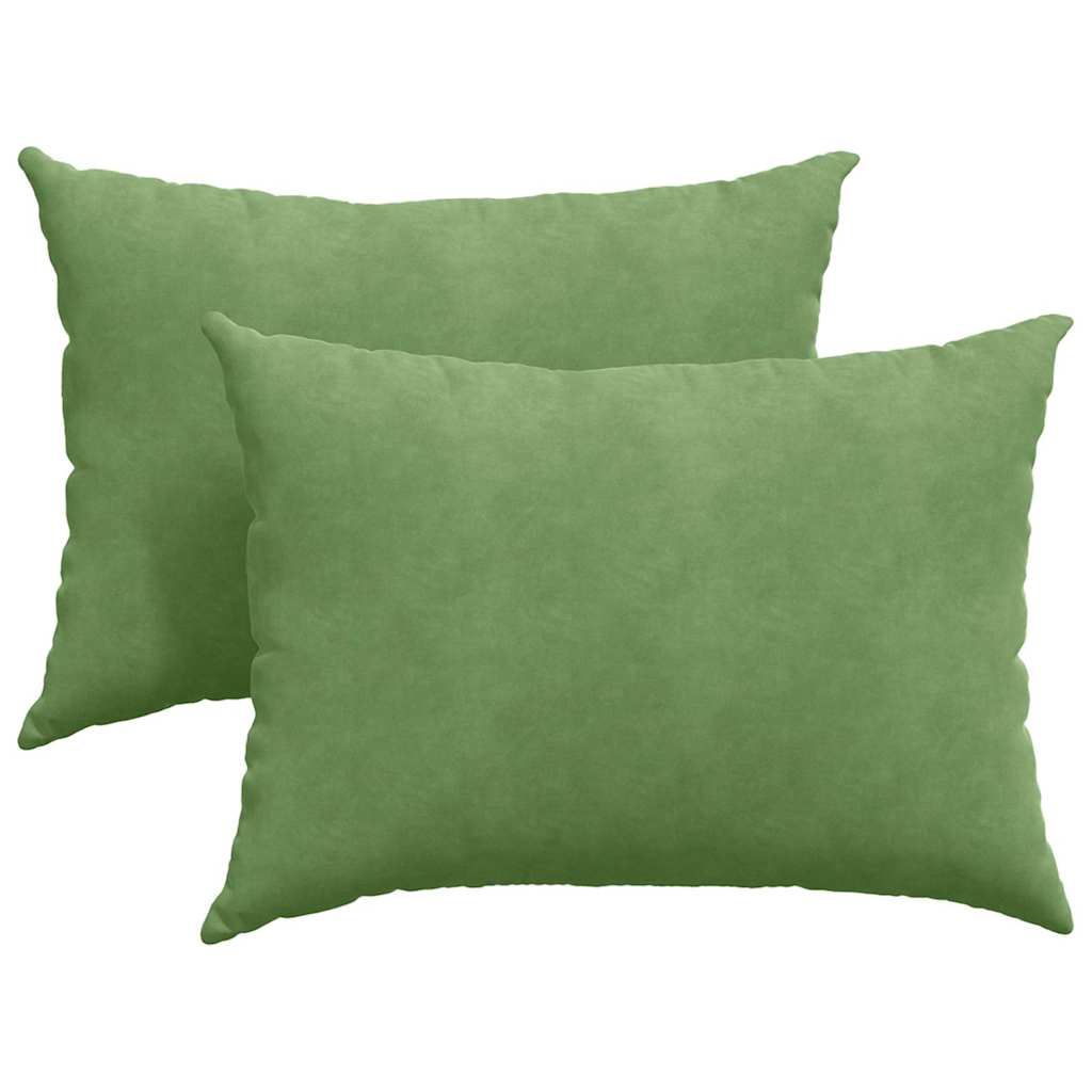 Cuscini per divano VidaXL 2 pezzi in tessuto a corde verde chiaro 70 x 50 cm