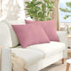 Cuscini per divano VidaXL 2 pezzi in tessuto a corda rosa 70 x 50 cm