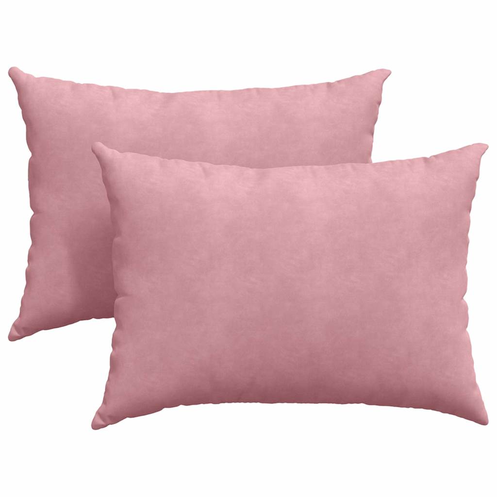 Cuscini per divano VidaXL 2 pezzi in tessuto a corda rosa 70 x 50 cm