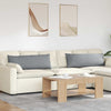 VidaXL cojines de sofá 2 piezas tela gris claro 120 x 40 cm