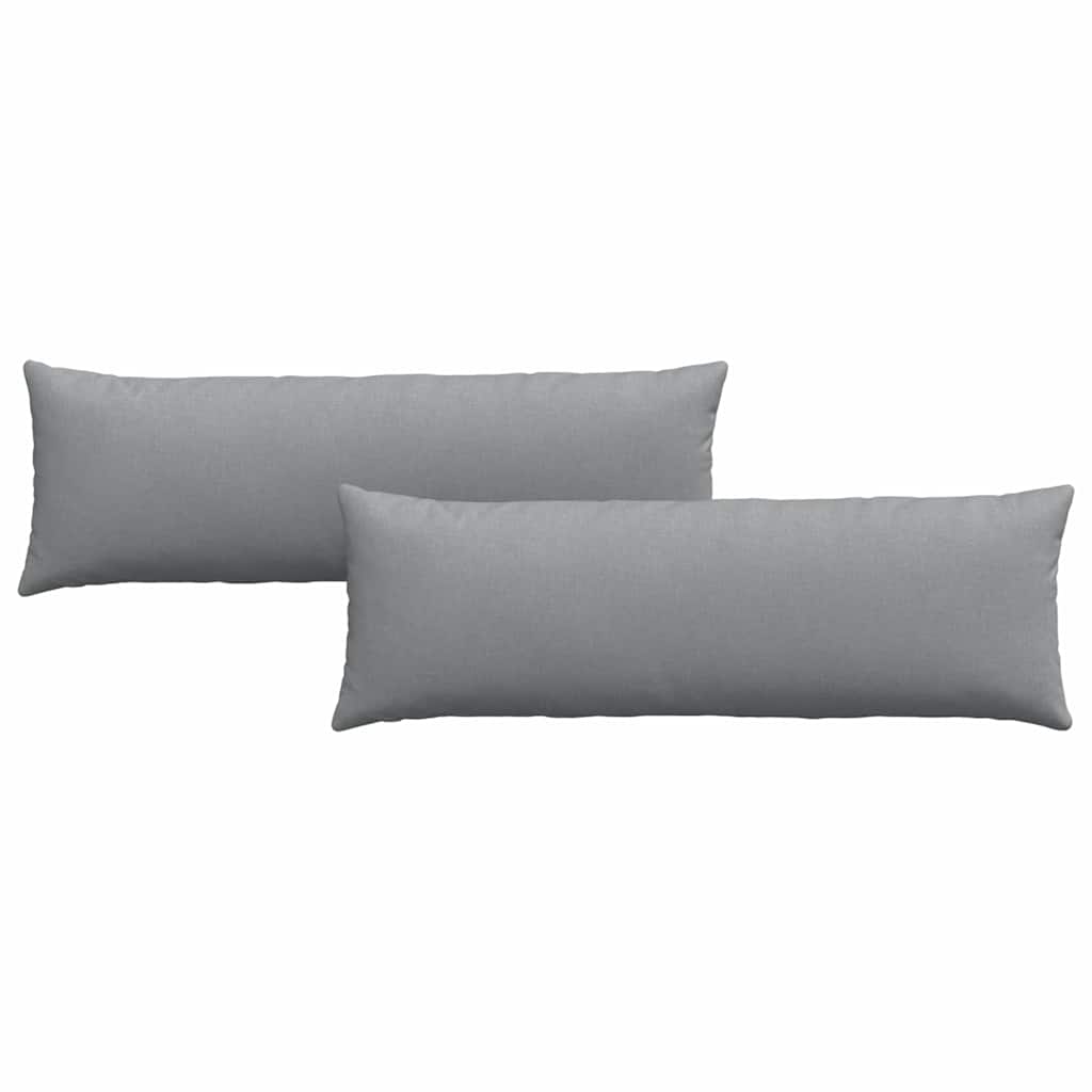 Cuscini per divano VidaXL 2 pezzi in tessuto grigio chiaro 120 x 40 cm