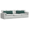VidaXL cojines de sofá 2 piezas tela verde oscuro 120 x 40 cm