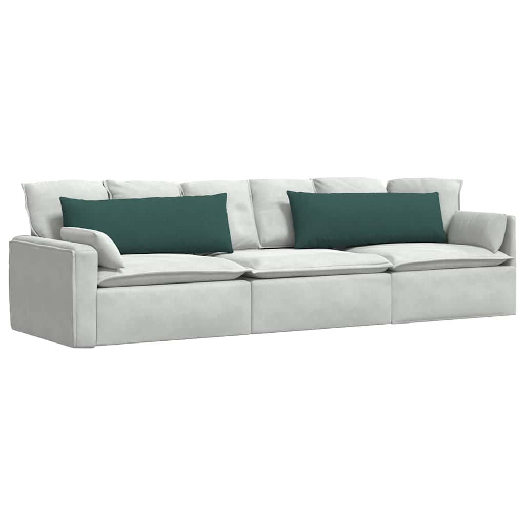 Cuscini per divano VidaXL 2 pezzi in tessuto verde scuro 120 x 40 cm