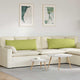 Cuscini per divano VidaXL 2 pezzi in tessuto verde chiaro 120 x 40 cm