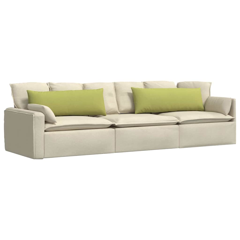 Cuscini per divano VidaXL 2 pezzi in tessuto verde chiaro 120 x 40 cm