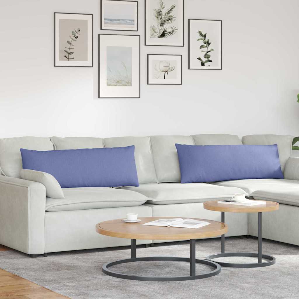 Cuscini per divano VidaXL 2 pezzi tessuto blu jeans 120 x 40 cm