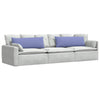 VidaXL cojines de sofá 2 piezas azul jeans 120 x 40 cm tela