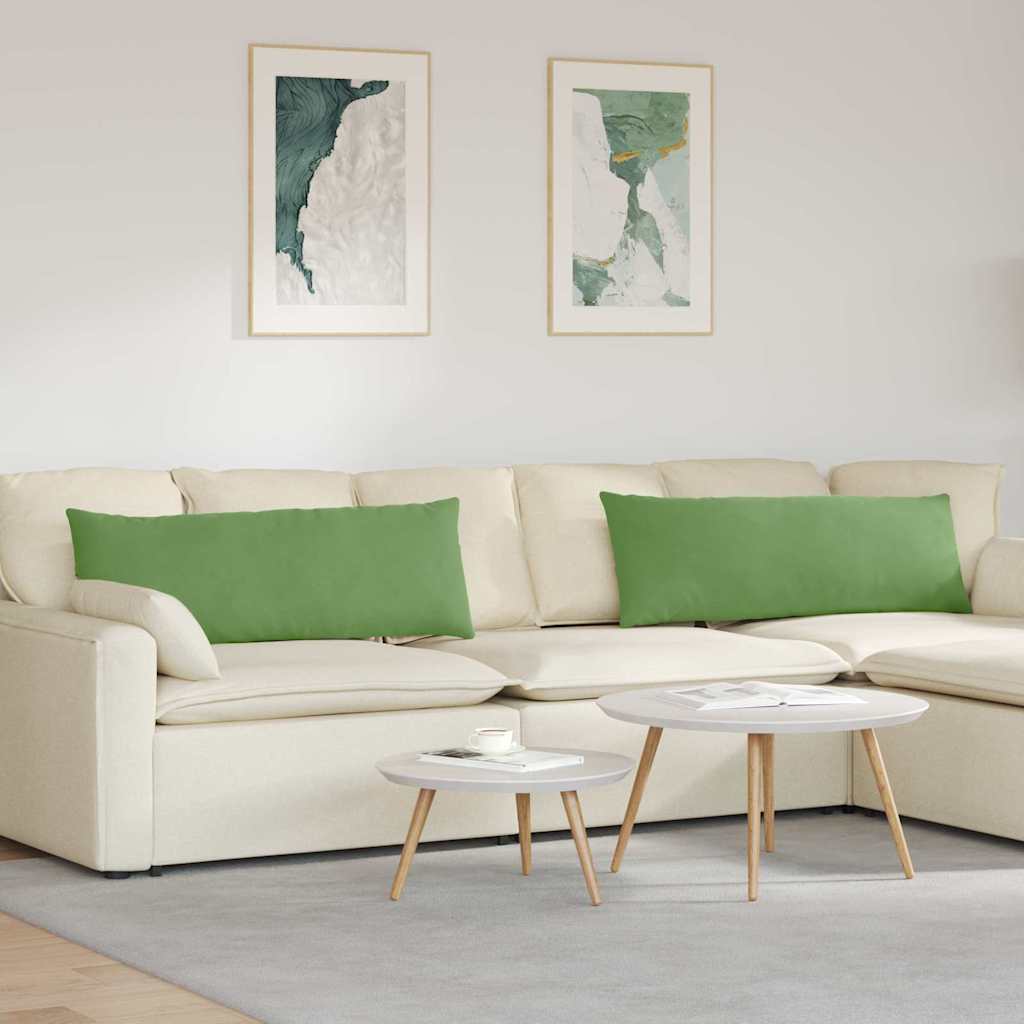 Cuscini per divano VidaXL 2 pezzi in tessuto a corde verde chiaro 120 x 40 cm