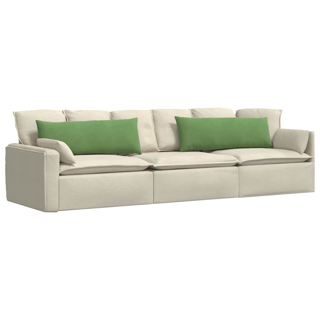 Cuscini per divano VidaXL 2 pezzi in tessuto a corde verde chiaro 120 x 40 cm